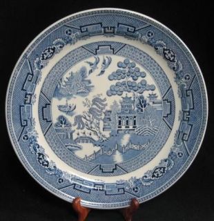 ROYAL DOULTON HOTELWARE STEELITE BLUE WILLOW PLATE (s)