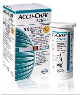 ACCU CHEK Active 50 Test Strips 1 Box New Sealed Expiry4/2013 Roche