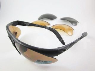 Bolle PAROLE Sunglasses Matte Black • G Standard PLUS 3 Set Lens 