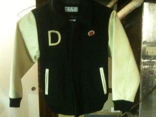 Youth Varsity Jacket M Football Davis Embroidered On Back
