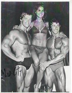 Arnold Schwarzenegger / Frank Zane Bodybuilding Muscle Photo B&W