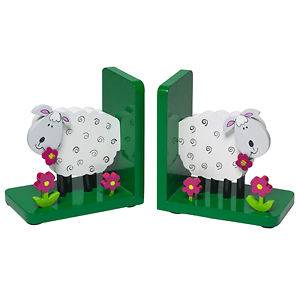 Orange Tree Toys   Wooden Bookends   Sheep