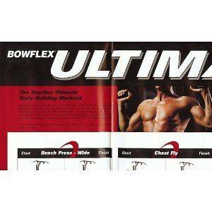 Brand New Bowflex Ultimate XTLU Poster Exercise Guide