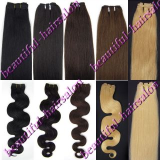 20 lush women real remy weft human hair extensions any color straight 