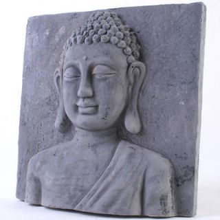 Small Rustic Stone Thai Buddha Plaque ,Garden Ornaments~uk seller