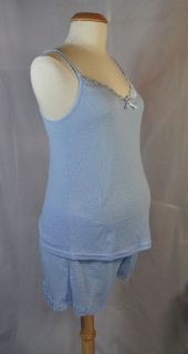   Maternity Pajama Camisole Tank Top & Shorts Sleepwear Set   S M L XL