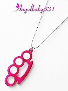 brass knuckles necklace in Necklaces & Pendants