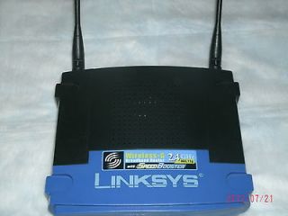 Linksys Wireless G WRT54GS Speed Booster Broadband Router w/ AC Bundle