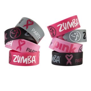 zumba party in pink bracelets
