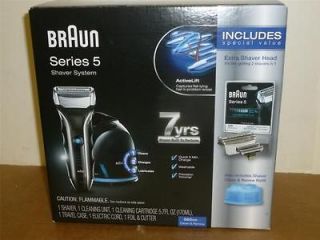 NEW! Braun 565cc Series 5 Electric Shaver With 1 Clean And Renew 