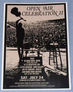 Open Air Celebration II Poster   Minnesota 1971   The Allman Brothers 