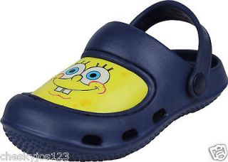 NEW SpongeBob Squarepants Blue Toddler Boys Clogs Sandals (Size 5 / 6)
