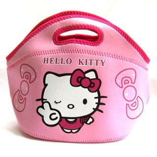  Kitty Neoprene Lunchbox Lunch Bag Tote Purse Case(Pink) USA Seller