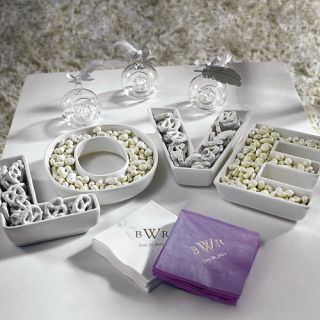 Bridal Shower / Wedding Reception Table Decorative White Ceramic LOVE 