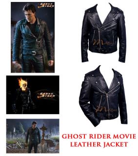 Leather Jacket by Nicolas Cage in movie Ghost Rider   