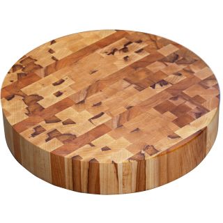   ROUND End Grain Wood Butcher Block Cutting Board 18 SIZES 1.5 Thick