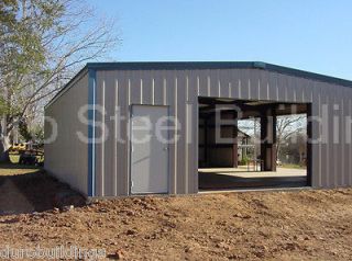   25x50x10 Metal Building Structure Residential Home Workshop Barn Kit