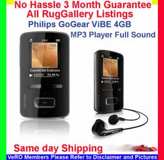 Philips GoGear ViBE 4GB  Audio Video Player Full Sound USB Drive 