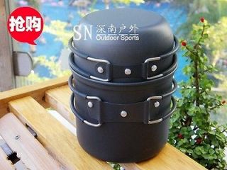 2012 Camping Hiking cookware Backpacker Cookout Foldable Pot Pan 