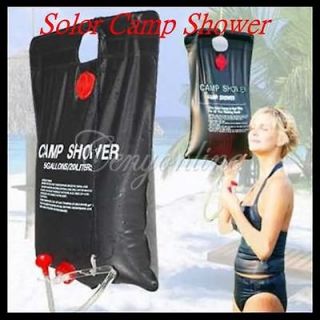 20L Outdoor Camping Hiking Solar Energy Heated Camp Shower Pipe Bag 