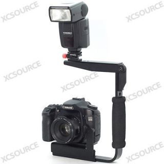 Flash Bracket Grip Camera Arm Holder Stand for Video Light Canon Nikon 