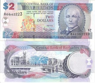   Dollar Banknote World Money UNC Currency Note Caribbean BILL p66 2007