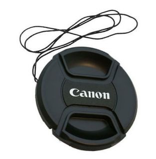   center pinch Front Lens Cap/Cover for all Canon lens Filter with cord