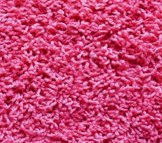 Area Rug Pink Shag Carpet w/Binding Couture Pink Shazaam