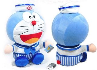 Super Cute Official Good Doraemon Sailor Plush Doll Toy 22H Cute