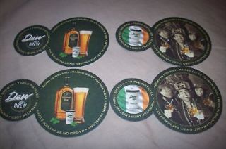 SET OF 8 DEW AND A BREW TULLAMORE DEW COASTERS