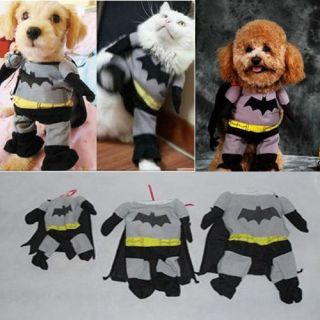 New Pet Apparel Batman Soft Dress Clothes For Dog Cat Dress Up Many 