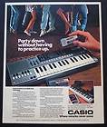 1983 Casio Keyboard PT 50 ROM Pack self playing piano vintage print ad