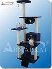   71 Cat Tree A7101, Blue 6 Level Cat Scratching Tower, Cat Toy & Condo