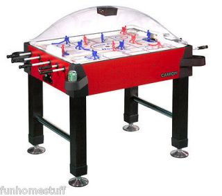Carrom Red Signature Stick Hockey w/Legs Arcade Game Dome Bubble Table 
