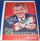 1949 Chesterfield Cig Ad ~ Arthur Godfrey Christmas carton