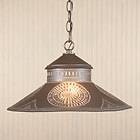   Pendant Shade Down Light Chisel Punched Tin Design Rustic Fixture NEW