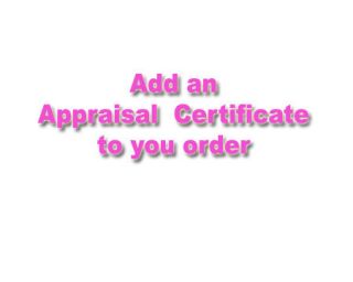 Add an Appraisal Certificate to your order