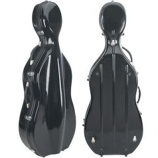   CHC 60C Deluxe Lightweight Fiberglass Cello Hard Case ~Size 4/4 or 3/4
