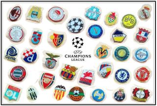 2011/2012 Champions League Football Clubs Enamel Pin Badge FREE P&P 