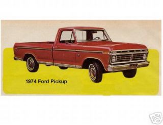 1974 Ford Pickup Truck Refrigerator Magnet