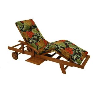 NEW STRATHWOOD HARDWOOD CHAISE LOUNGE CHAIR CUSHION NEUTRAL FREE 