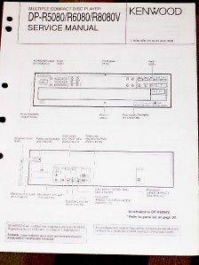 Kenwood DP R5080/R6080​/R8080V CD Player Service Manual
