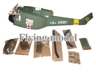   UH1/UH 1 450 scale fuselage for TREX 450 Helicopter VS airwolf 450.500