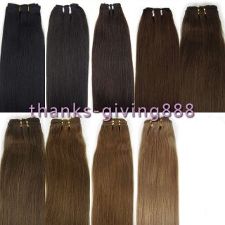 Charming 12 26 Brazilian Remy Weft Human Hair Extensions 9 colors 