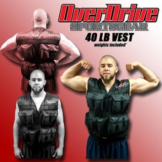 40 LB Weighted Training Fitness Exercise Weight Vest