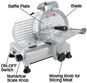 Electric Meat Slicer 210w 570RPM Deli Food Cheese Veggies