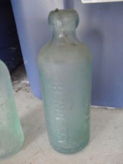 Vintage Glass Bottle Thomas Hennessy Chicago Ill #2