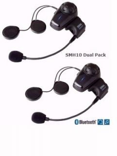 Sena SMH10 Dual Pack Bluetooth Helmet Headset New