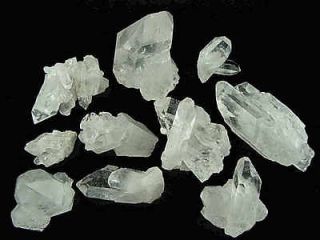 QUARTZ CRYSTAL CLUSTERS 1/2 Lb Lots Natural Points Gemstone Mineral 