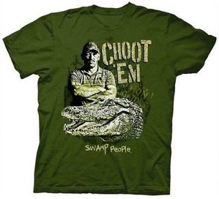 Swamp People Choot Em Troy and Gator Television Adult Large T Shirt
